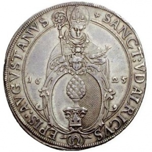 Аверс монеты Свободный город Аугсбург, 1 талер, 1625