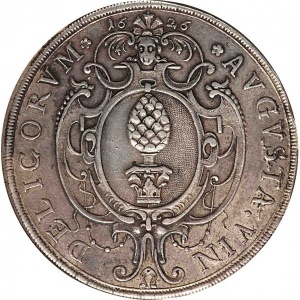 Аверс монеты Свободный город Аугсбург, 1 талер, 1626