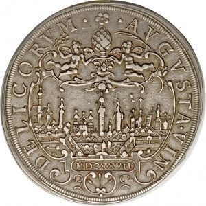 Аверс монеты Свободный город Аугсбург, 1 талер, 1627