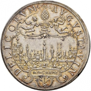 Аверс монеты Свободный город Аугсбург, 1 талер, 1627-1628