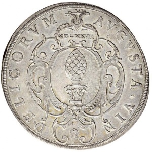 Аверс монеты Свободный город Аугсбург, 1 талер, 1627
