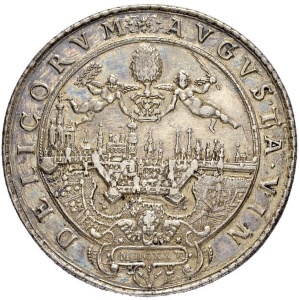 Аверс монеты Свободный город Аугсбург, 2 талера, 1625