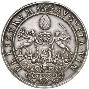 Аверс монеты Свободный город Аугсбург, 2 талера, 1625