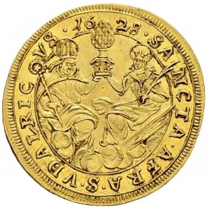 Аверс монеты Свободный город Аугсбург, 1 голдгульден, 1627-1628