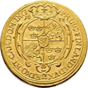 Реверс монеты Свободный город Аугсбург, 1 дукат, 1632-1633