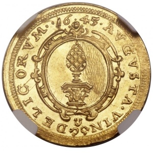 Аверс монеты Свободный город Аугсбург, 1 дукат, 1645-1657