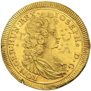 Реверс монеты Свободный город Аугсбург, 1 дукат, 1690, Коронация Иосифа I