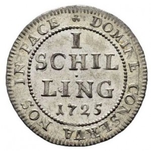 Реверс монеты Город Цюрих, 1 шиллинг, 1725-1754
