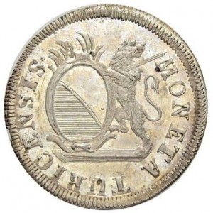 Аверс монеты Город Цюрих, 5 шиллингов, 1783-1784