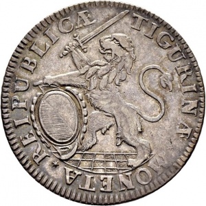 Аверс монеты Город Цюрих, ½ талера, 1713-1717