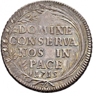 Реверс монеты Город Цюрих, ½ талера, 1713-1717