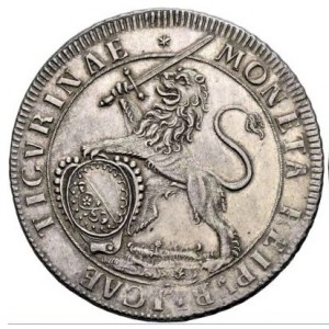 Аверс монеты Город Цюрих, 1 талер, 1710, Schanzentaler