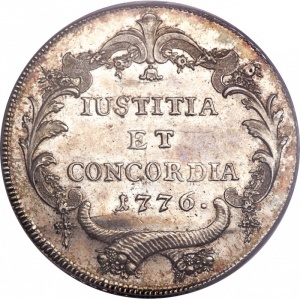 Реверс монеты Город Цюрих, 1 талер, 1776-1777