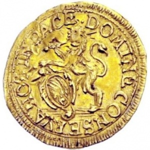 Аверс монеты Город Цюрих, ¼ дуката, 1702