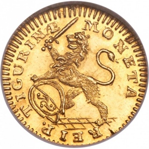 Аверс монеты Город Цюрих, ¼ дуката, 1708-1716