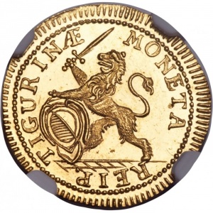 Аверс монеты Город Цюрих, ½ дуката, 1707-1709