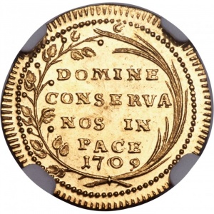 Реверс монеты Город Цюрих, ½ дуката, 1707-1709