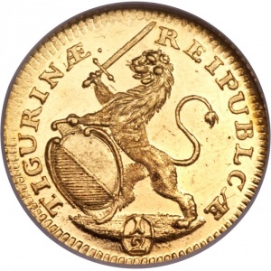 Аверс монеты Город Цюрих, ½ дуката, 1718-1767