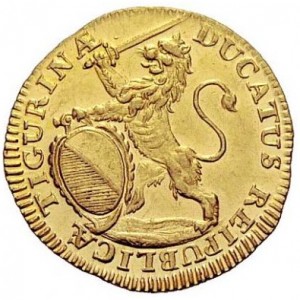 Аверс монеты Город Цюрих, 1 дукат, 1707-1717