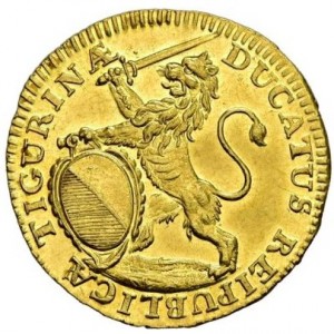 Аверс монеты Город Цюрих, 1 дукат, 1718-1767