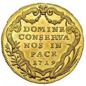 Реверс монеты Город Цюрих, 1 дукат, 1718-1767