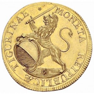 Аверс монеты Город Цюрих, 5 дукатов, 1720-1753