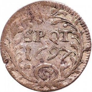 Реверс монеты Город Цюрих, 5 шиллингов, 1693-1697