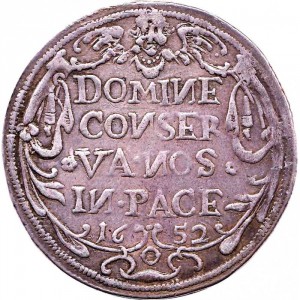 Реверс монеты Город Цюрих, ¼ талера, 1652