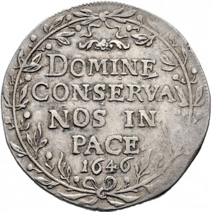 Реверс монеты Город Цюрих, 1 талер, 1646