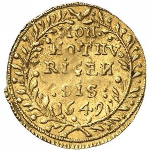 Реверс монеты Город Цюрих, ¼ дуката, 1641-1671