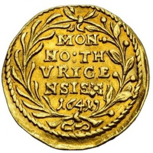 Реверс монеты Город Цюрих, ½ дуката, 1641-1671