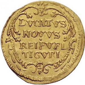 Реверс монеты Город Цюрих, 1 дукат, 1651-1660