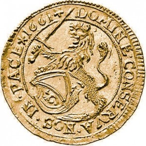 Аверс монеты Город Цюрих, 1 дукат, 1661-1662