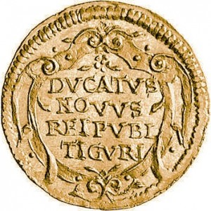 Реверс монеты Город Цюрих, 1 дукат, 1661-1662