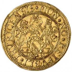 Аверс монеты Город Цюрих, 2 дуката, 1641
