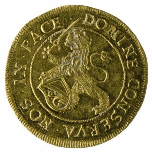 Аверс монеты Город Цюрих, 2 дуката, 1683