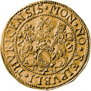 Аверс монеты Город Цюрих, 3 дуката, 1641