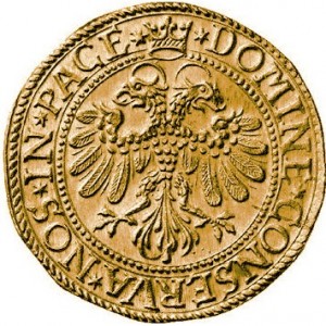 Реверс монеты Город Цюрих, 3 дуката, 1641