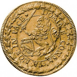 Аверс монеты Город Цюрих, 3 дуката, 1666