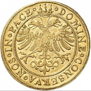 Реверс монеты Город Цюрих, 4 дуката, 1624