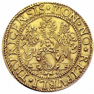 Аверс монеты Город Цюрих, 4 дуката, 1641