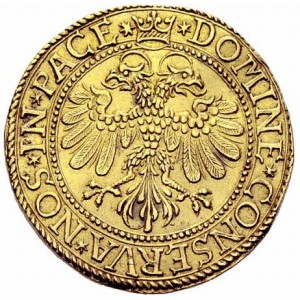 Реверс монеты Город Цюрих, 4 дуката, 1641