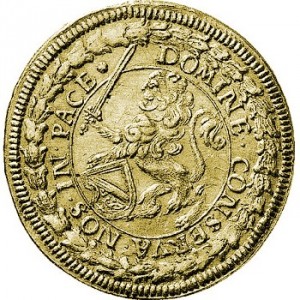 Аверс монеты Город Цюрих, 4 дуката, 1666
