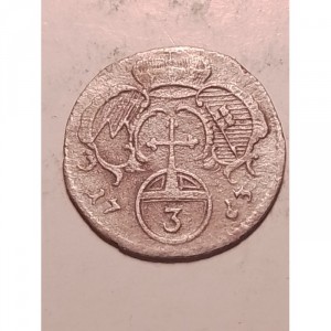 Аверс монеты Епископство Вюрцбург, 3 геллера, 1759-1763