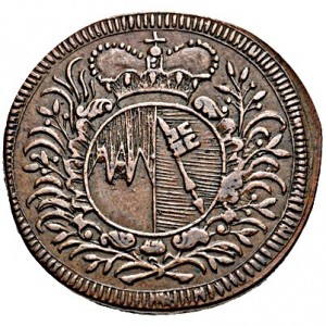 Аверс монеты Епископство Вюрцбург, 1 крейцер, 1752-1753