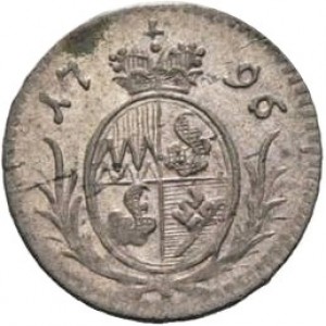 Аверс монеты Епископство Вюрцбург, 1 кертлинг, 1795-1796
