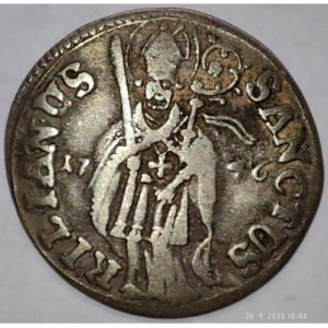 Реверс монеты Епископство Вюрцбург, 1 шиллинг, 1746-1748
