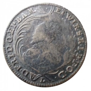 Аверс монеты Епископство Вюрцбург, 10 крейцеров, 1763-1769