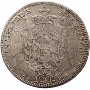 Реверс монеты Епископство Вюрцбург, 20 крейцеров, 1760-1762