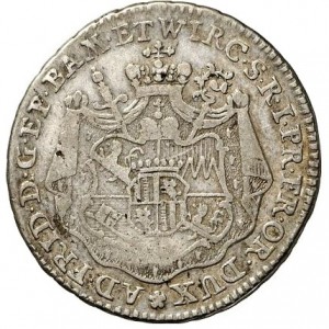 Аверс монеты Епископство Вюрцбург, 20 крейцеров, 1761-1762